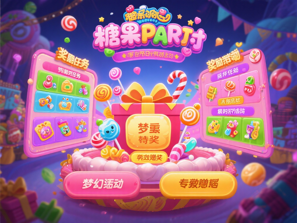 糖果派对狂欢，500倍惊喜赢取豪华大礼