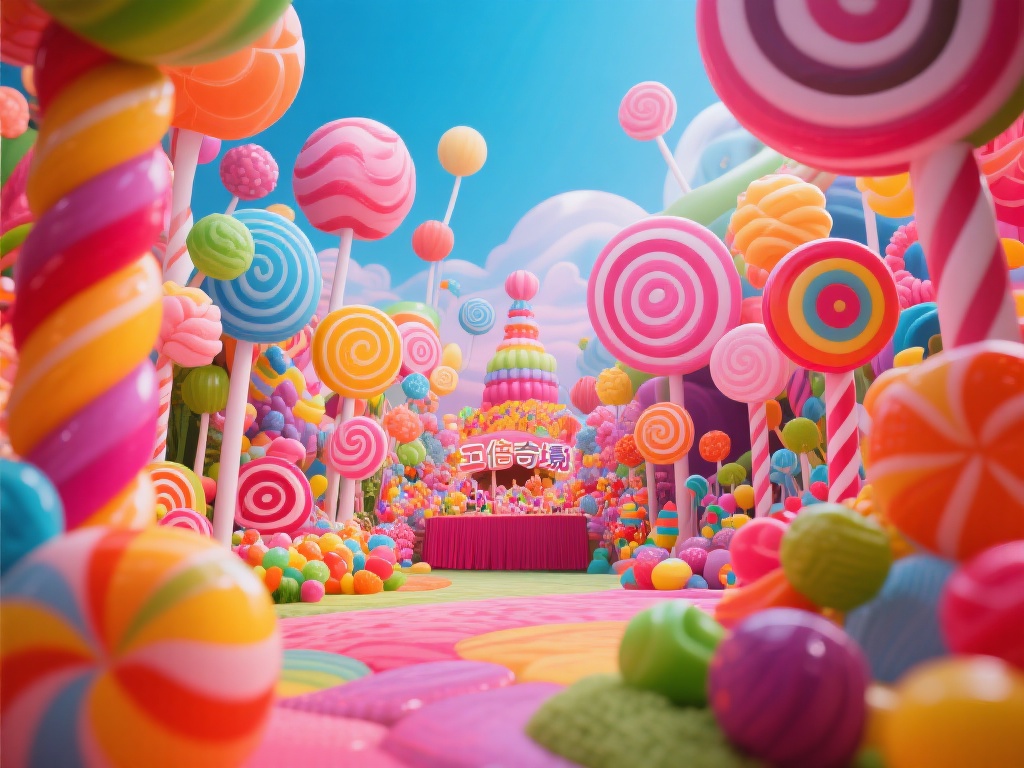 走进五倍糖果派对图片背后的奇妙幻想世界 鲜艳缤纷的糖果世界,一场视觉盛宴的盛开,是否曾经让