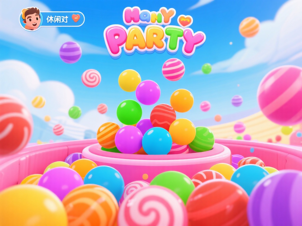 糖果派对游戏中五彩缤纷彩球的无限妙趣体验