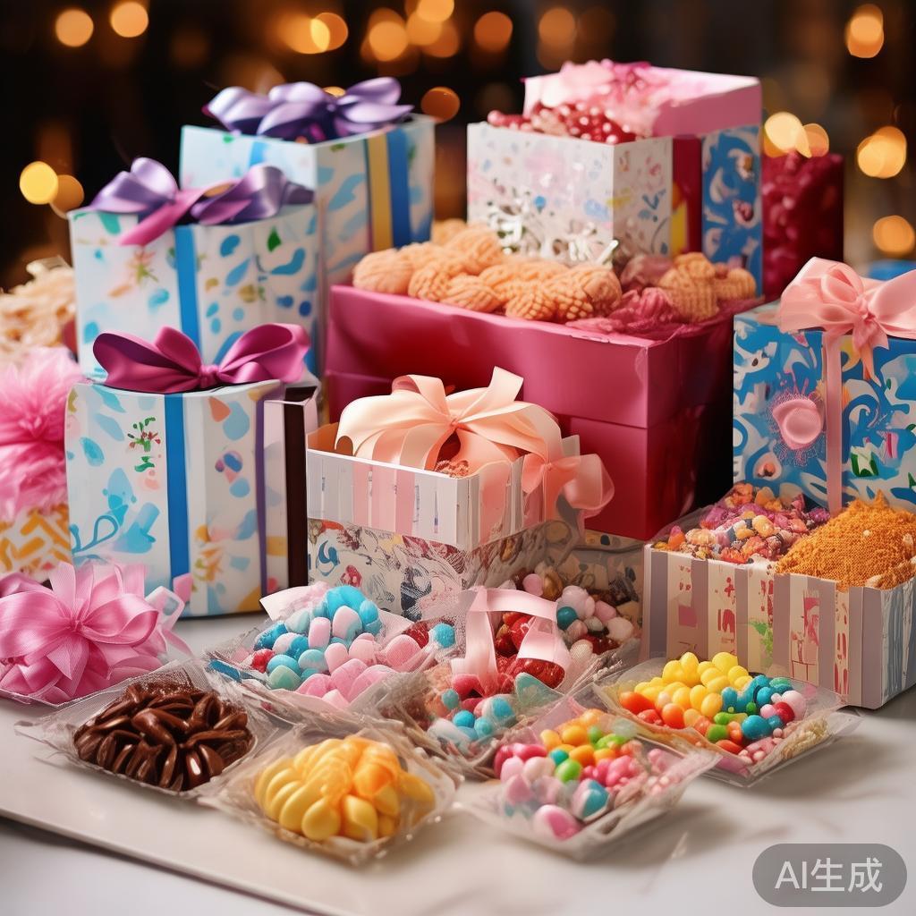 糖果的包装不仅关乎美观，也直接影响到整体的派对体验