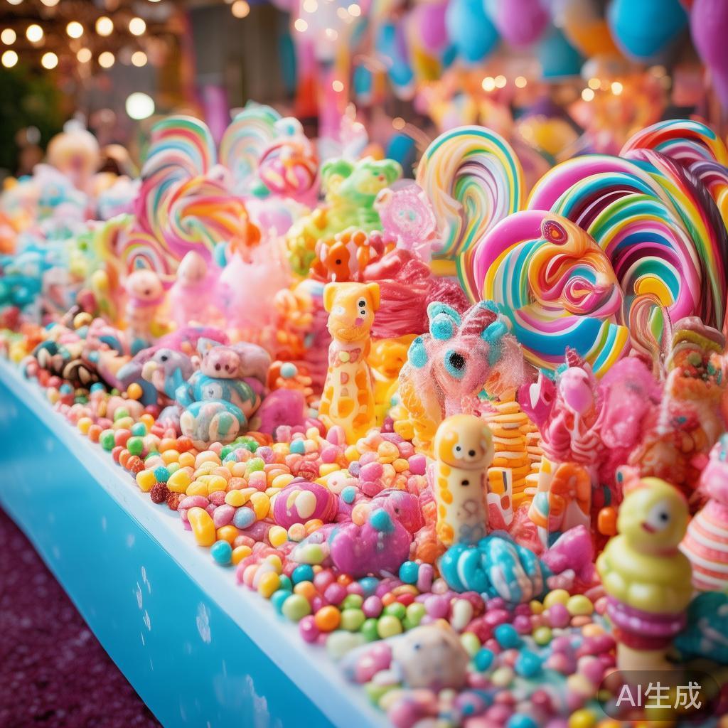 欢乐小狗派对糖果盛宴：童趣甜蜜无限共享时光